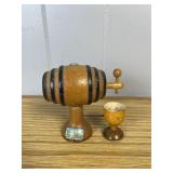 1933 Chicago Worlds Fair Wooden Barrel Souvenir