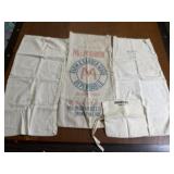 Vintage McMahan Seed C Indiana Burlap Sacks