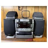 Sharp CDC2800 3 CD Drawer Changer Shelf Stereo