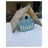 Painted Wooden Birdhouse Cutout Decor Lot