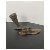 Cast Iron Cobbler Shoe Last Repair Tool Lot of 2
