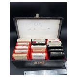 15 Vintage 8-Track Tapes with Case