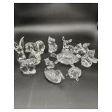 Princess House Crystal Animal Trinket Box Lot 12pc