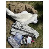 Columbia Jacket, Sherpa Blanket & Accessories