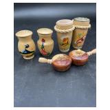 Travel Souvenir Wood Salt & Pepper Shakers