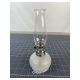 Frosted Glass Oil Lamp with Chimney