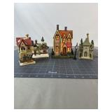 Lighted Christmas Village Buildings