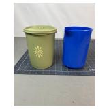 Tupperware Canister & MCM Style Pitcher