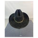 Western Express Black Cowboy Hat Size 6 7/8