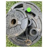 Weider Cast Iron Barbell Weight Plates