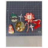 Handmade Yarn & Beaded Christmas Ornaments
