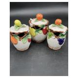 Fitz & Floyd Mediterranean Fruit Condiment Set