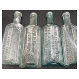 Dr. Caldwell's Syrup Pepsin Bottles Lot of 4