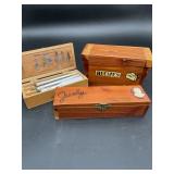 X-Acto Carving Knife Set & Wooden Storage Boxes