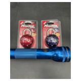 Mag-Lite & 2 Master Sphero Locks