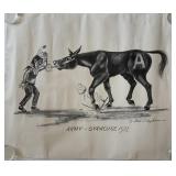1972 Army Syracuse Max the Mule Boujikian