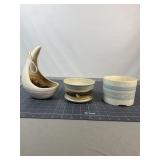 3 Studio Pottery Planters