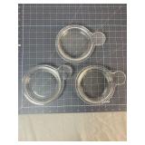 Pyrex 1-150-C Handled Glass Dishes - 3
