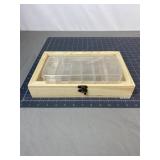 Wood Display Organizer Box & Craft Case