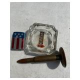 Bonanza Ashtray Flag Lighter & Shell Display