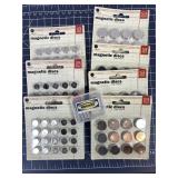 BasicGrey Magnetic Discs - 24 Magnets