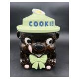 Daisy Hat Bear Ceramic Cookie Jar