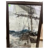 Montague Dawson Sailing Ship Framed Print