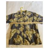 Bishop St Tropical Leaf Aloha Shirt