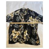 Puritan Black Floral Aloha Shirt