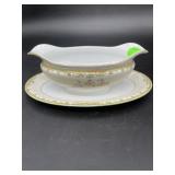 Noritake Floral Gravy Boat & Underplate