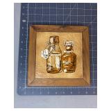 Italian Ceramic Bottle Tile Wall Art