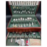 1847 Rogers First Love Silverplate Set in Chest
