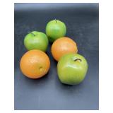 Decorative Apples & Oranges Faux Fruit