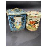 Daher England Decorative Lidded Tin Containers