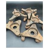 Cast Iron 3-Wheel Stove Moving Dollies Set of 6