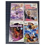 4 Nintendo Wii Games Gymnastics & More
