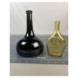 Green & Amber Demijohn-Style Bottles