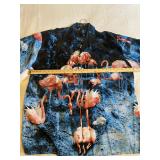 Ferugini Flamingo Aloha Shirt 4XL
