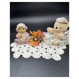 Teddy Bear & Crochet Table Decor