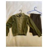 Leonardo Strassi Knit Shirt & Brown Flare Pants