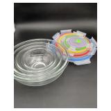 Dokaworld Glass Bowl Set with Lids
