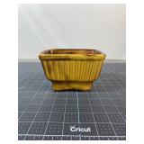 Mid-Century Mustard Ceramic Planter