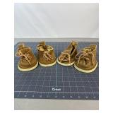 2 Pairs Children's Moccasin Chukka Shoes