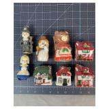 8 Figural Holiday Candles