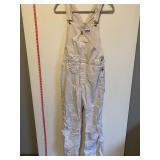 Big Smith White Cotton Painter Overalls 32-Waist