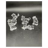 Lenox Full Lead Crystal Playful Kitten Figures 5pc