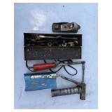 Tap & Die Set, Plane, Grease Gun & Tools