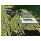 Walker & Adjustable Bath Transfer Bench