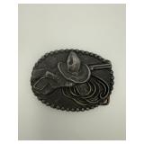 Cowboy Hat Boots & Lariat Belt Buckle