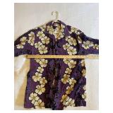 Hilo Hattie Hawaii Purple Hibiscus Aloha Shirt